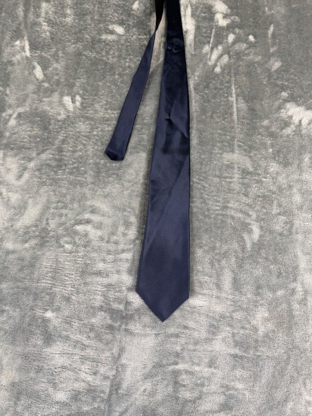 Boca Classics Mens Navy Blue Satin Tie 58"